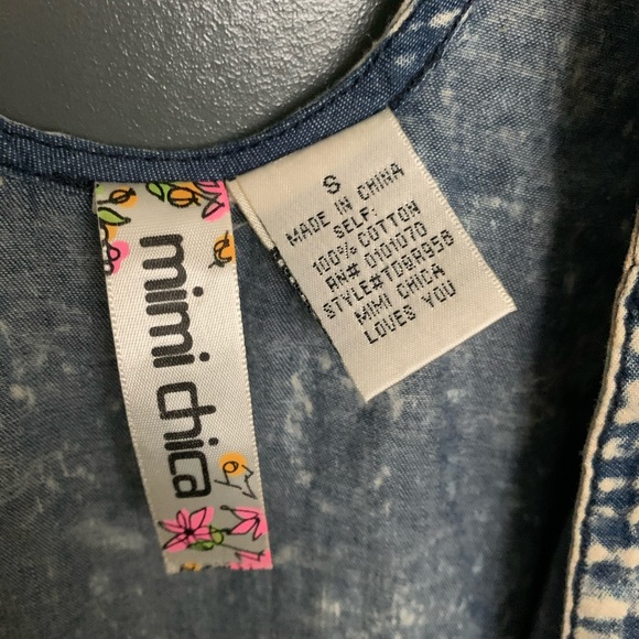 Distressed jean looking tank - Picture 3 of 3